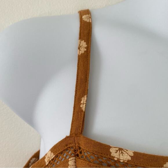 5/$25 Market & Spruce Linen Blend Floral Adjustable Tank Top Cami XXL New - Picture 3 of 8